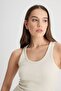 Slim Fit Slim Fit Beige T-Shirt - 2