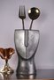 Countertop Spoon Holder Modern Countertop Spoon Holder Decorative Vertical Spoon Holder Antique Silver Color Model 23