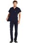 Men's Navy Blue Lycra Thick Fabric Surgical Doctor Uniform and Nurse Uniform Set - 5