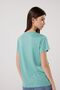 Regular Fit Normal Cut 100% Cotton Crew Neck Green T-Shirt - 4