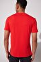 Regular Fit 100% Cotton Crew Neck Red T-Shirt - 5