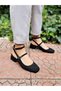 Black Suede Mary Jane Square Blunt Toe Heeled Shoes Tarakliayklr 1No Büyüalin - 7