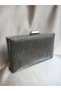 Smoke Colored Women's Evening Dress Invitation Portfolio Bag - Patterned Box - 5
