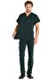 Men's Dark Green Lycra Thick Fabric Surgical Doctor's Jersey and Nurse's Jersey Suit - 4