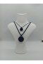 Mother Girl Cevşen Necklace Set / Handmade Crystal Bead Knitted / - 2