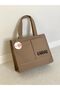 Large Shoulder Embroidered Canvas Bag