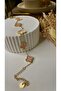 Gold Pink Clover Bracelet - 3