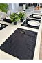 6 Pieces Black Spoon Holder Detailed American Service Set - 5