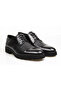Black Color Lace-Up Genuine Leather Men's Shoes