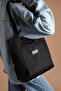Women's Black Soft Cloth Hand and Shoulder Bag
