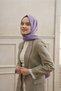 New Season Houndstooth Patterned Shawl - Perla Series Minimal Pattern Stylish Shawl Hijab Scarf - 2