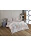 Crystal Duvet Cover Set Double Size Rug Salmon