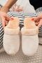 Winter House Slippers Beige Plush Woolen Women's Slippers Guest Dowry Bundle Bridal Slippers - 3
