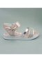 Owwox Kids, Girl, Powder, Stone Detailed Sandals - 2