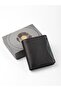 Genuine Leather Men's Wallet 13660-black-green - 8