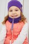Baby Girl Child Purple Rope Detailed Hat Beanie Neck Collar Set Comfortable 100% Cotton Camisole Domestic - 5