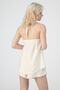 Women's Cream Halter Linen Blouse - 3
