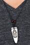 Siddhartha Buddha Carved Tooth Design Adjustable String White Necklace