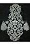 Sparkly Runner/tablecloth/(100x32cm)runner(4 Piece Coffee Serving Gift)/silver - 2
