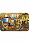54 Piece Wooden Puzzle Construction Machinery And Employees - 2