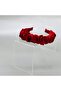 Satin Burgundy Gathered Hair Crown - 2