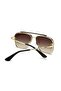 Jwl Men's Glasses Models Metal Frame Drop Pilot Frame Image Glasses Retro Vintage Fashion Yellow - 2