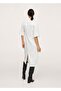 Women's Off-White Midi Length Shirt Dress - 4