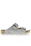 Lens Women's Slippers Silver Sim - 2