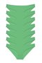 Green Lycra 7 Pieces Women's Slip Set