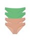 Green Lycra Women's Slip Panties - 4 Pieces Super Eco Set