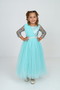 Guipure Patterned Girl's Long Evening Wedding Dress