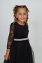 Guipure Patterned Girl's Long Evening Wedding Dress - 4
