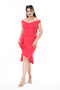 Women's Plus Size Fujya Waist Draped Back Hidden Zipper Dress 65N38167 - 5
