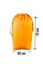 Orange Set of 2 - Large 72x62 Cm Drawstring Storage Bag and Quilt Pillow Laundry Storage Bag - 2