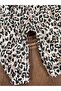 Leopard Patterned and Heart Detailed Jumpsuit with Snaps on the Bottom for Baby Girl - 2