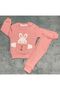 New Season 2 Piece Embroidered Girl's Set with Rabbit Pockets