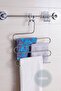 Decorative Metal Inside Wardrobe Chrome Hanger Trouser Hanger Multiple Hangers - 5