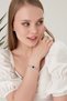 Women's Navy Blue Stella Model Zircon Stone Silver Evening Dress Daily Party Prom Date Combination Bracelet - 4