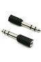 2 Pieces 3.5 Mm 6.3 Mm Jack Converter Headphone Converter For Piano 6.35 mm male 3.5 mm female - 4