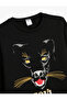 Sweat Long Sleeve Crew Neck Tiger Printed Raised - 3