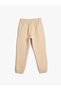 Jogger Sweatpants with Print Detail, Tie Waist, Pocket and Ribbon - 2