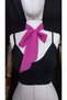 Luda Multi-Functional Chiffon Scarf Scarf Neck Tie 150*3 Fuchsia - 2