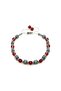 Red Agate-Hematite Natural Stone Bracelet with String on the Stone Model - 2