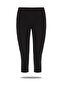 Women's Black Cotton Modal Knee Length Shorts and Leggings - 2