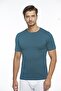 Men's Cotton Short Sleeve Colorful Lycra T-shirt -1057
