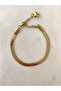 Steel Flat Single Piece Gold Bracelet - 2