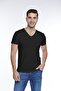 Men's Cotton V-neck Short Sleeve T-shirt -1058