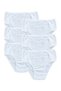 Girl's Cotton Ribbed Slip Lace Panties 6-Piece -309