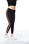 Women's Cotton Side Red Stripe Ankle Length Oversized Lycra Sports Tights -4078 - 3