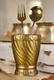 Countertop Spoon Holder Modern Countertop Spoon Holder Decorative Vertical Spoon Holder Antique Gold Color Model 14